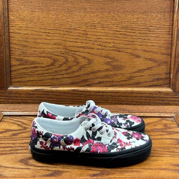 Vans Era Florals White Black Shoes - Picture 3 of 9